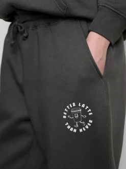 Joggers con bajos ajustados en mezcla de algodón