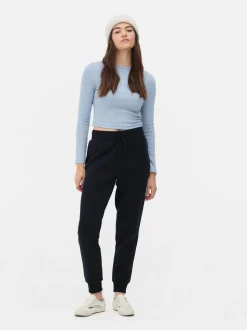 Joggers de corte pitillo con cordón de ajuste
