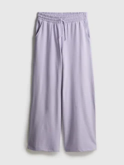 Joggers de pernera ancha con algodón