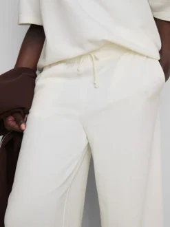Joggers de pernera ancha con algodón