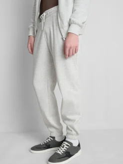 Joggers jaspeados con cordón de ajuste