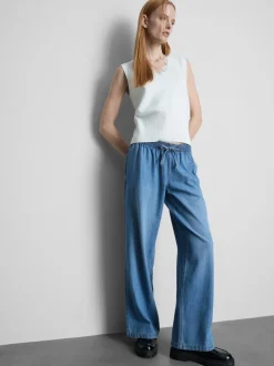 Joggers vaqueros de pernera recta