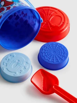 Juego de playa con cubo de Spider-Man de Marvel