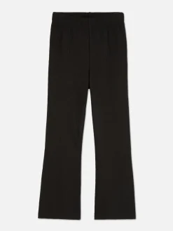 Leggings acampanados en tejido otomán