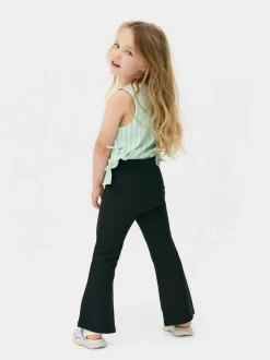 Leggings acampanados en tejido otomán