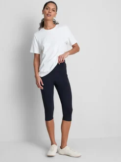 Leggings capri con alto porcentaje de algodón