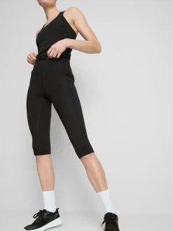 Leggings capri deportivos de talle alto