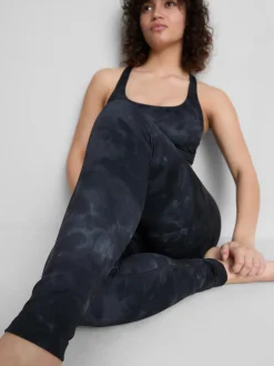 Leggings deportivos con estampado marmolado