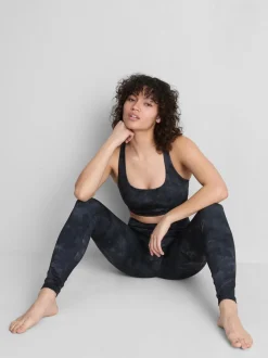 Leggings deportivos con estampado marmolado