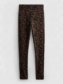 Leggings deportivos de leopardo de talle alto