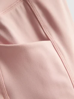 Leggings deportivos marrones de cintura alta