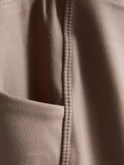 Leggings deportivos marrones de cintura alta