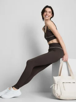 Leggings deportivos sin costuras y con ribetes