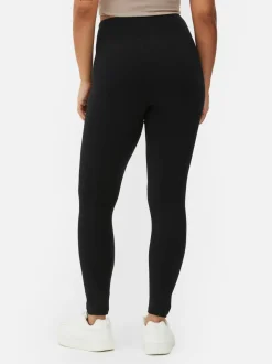 Leggings de punto de talle alto