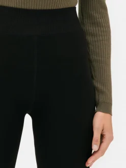Leggings suaves acampanados de terciopelo