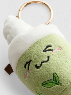 Llavero de felpa de té Matcha