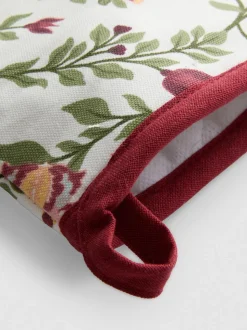 Manopla para horno con flores