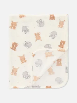 Manta de bebé polar con animales