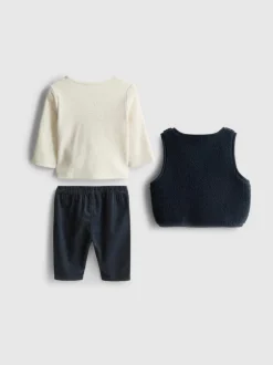 0-18 meses | Camiseta, pantalones y chaleco