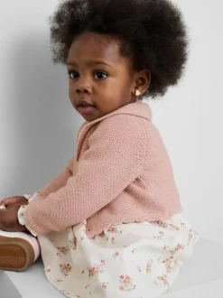 0-18 meses | Conjunto de vestido floral y cárdigan
