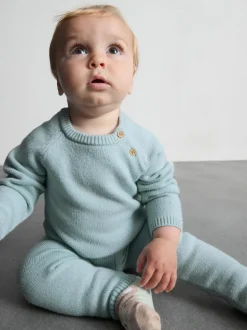 0-18 meses | Jersey y leggings de punto de bebé