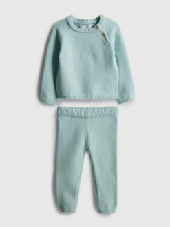 0-18 meses | Jersey y leggings de punto de bebé