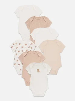 0-36 meses | Pack de 7 bodis de manga corta