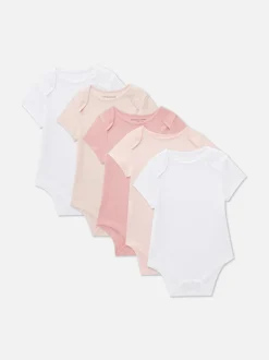 0-36 meses | Pack de 5 bodis de manga corta