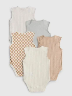 0-36 meses | Pack de 5 bodis sin mangas