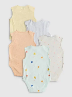 0-36 meses | Pack de 5 bodis sin mangas