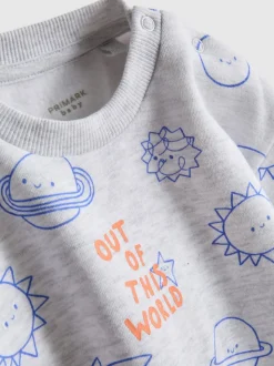 0-18 meses | Sudadera y joggers con bajos ajustados