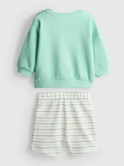 0-18 meses | Sudadera y pantalones cortos de bebé