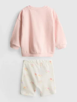0-18 meses | Sudadera y pantalones cortos de bebé