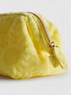 Minibolsa de maquillaje de toalla con soles