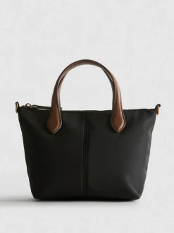 Minibolso tote con cremallera