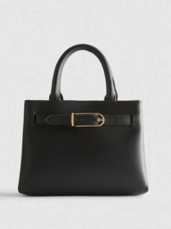 Minibolso tote con detalle de hebilla