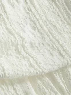 Minifalda con volantes de encaje