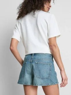 Minishorts vaqueros de algodón