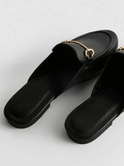 Mocasines de piel sintética con bocado de caballo