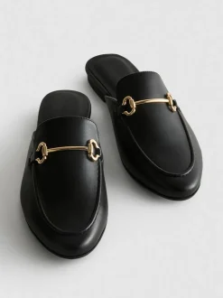 Mocasines de piel sintética con bocado de caballo