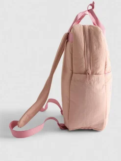 Mochila acolchada bordada