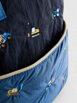 Mochila escolar bordada