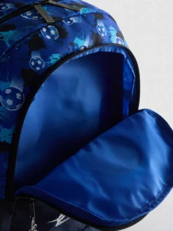 Mochila escolar con gráficos de fútbol