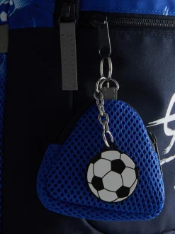 Mochila escolar con gráficos de fútbol