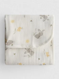 Muselina para bebé con animales estampados
