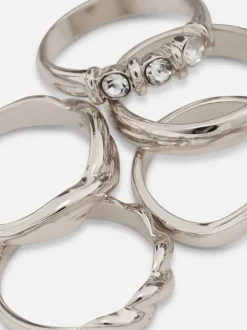 Pack de 5 anillos con diseños surtidos