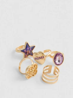 Pack de 6 anillos de Las guerreras K-Pop