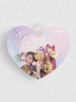 Pack de 6 anillos de Las guerreras K-Pop