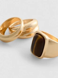Pack de 3 anillos llamativos By Coleen