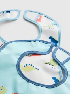 Pack de 2 baberos con dinosaurios